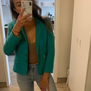 Turquoise Zara Blazer